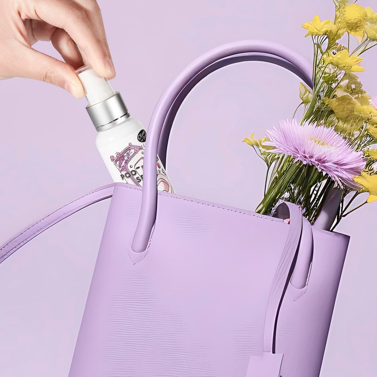 Clean-n-Fresh Toilet Spray, 8.5 Fl Oz Variety Pack of 5 - Citrus, Hibiscus, Lavender, Eucalyptus, Beach Coco, Travel Essentials Bathroom Odor Elimination, Air & Toilet Freshener, Each 1.7 Fl Oz