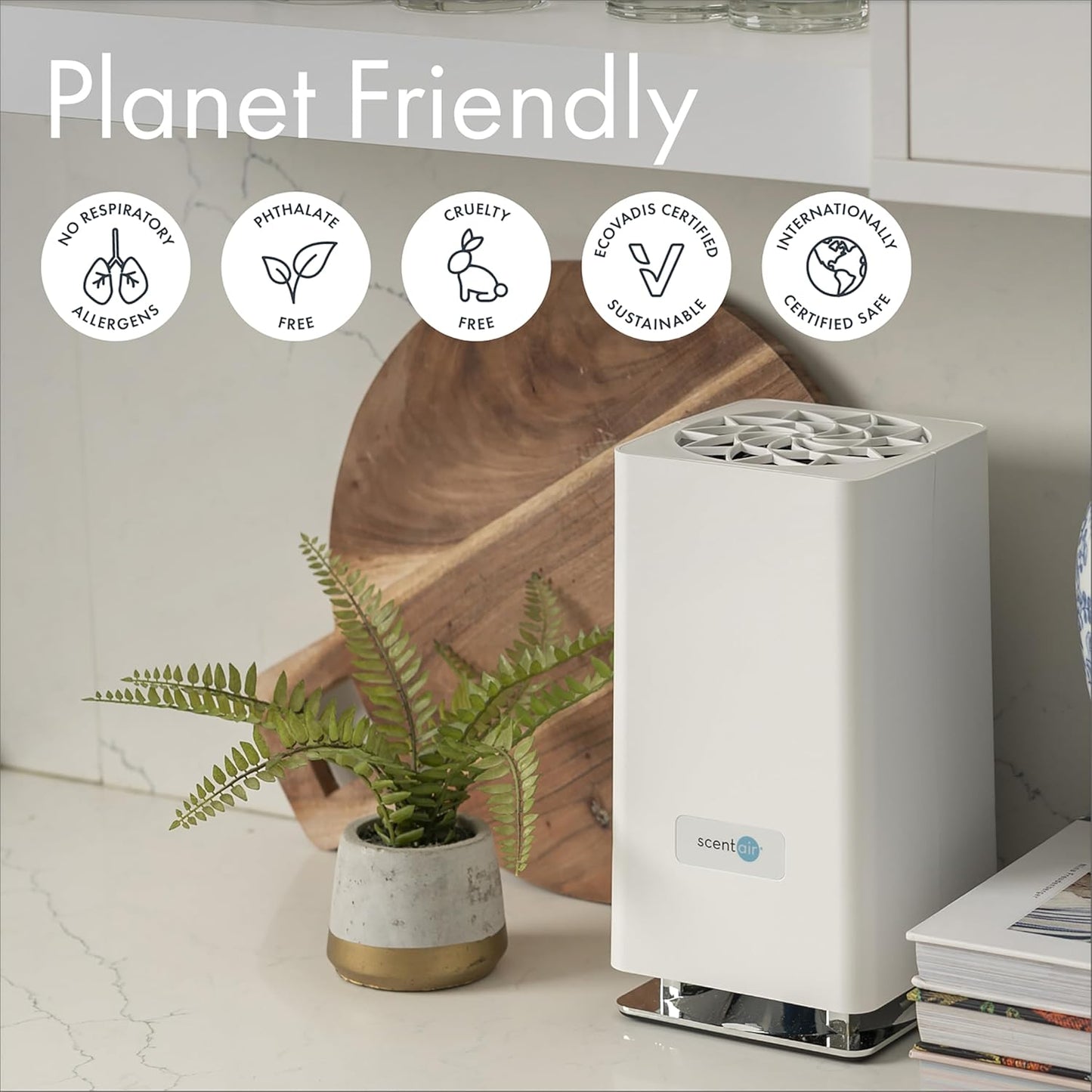 ScentAir Whisper Home Monthly Plug-in Refill, Fragrance Cartridge for Home and Office, Green Clover & Aloe