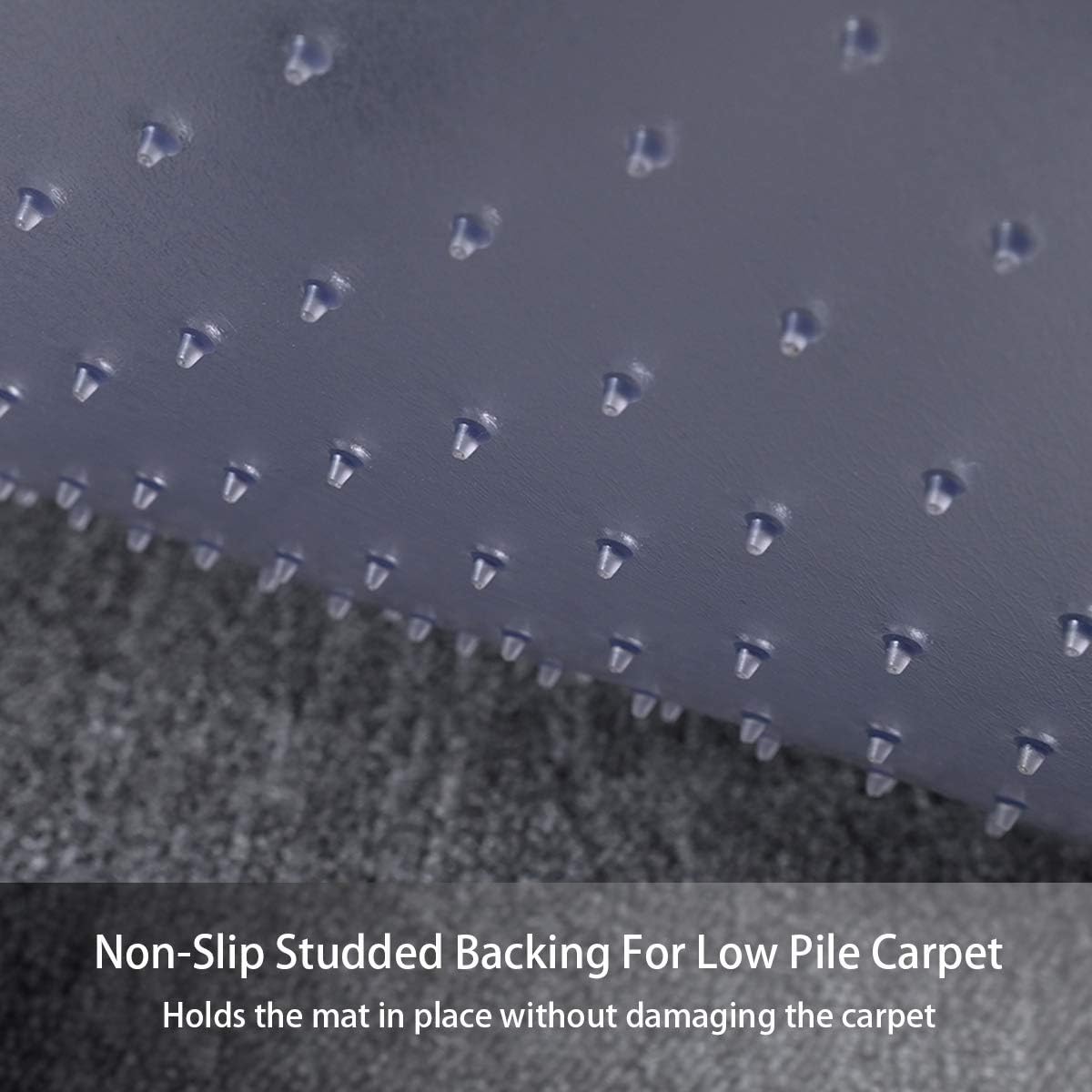 Large Chair Mat for Carpet, Easy Glide Plastic Carpet Floor Protector Mat for Office Chairs for Work & Home