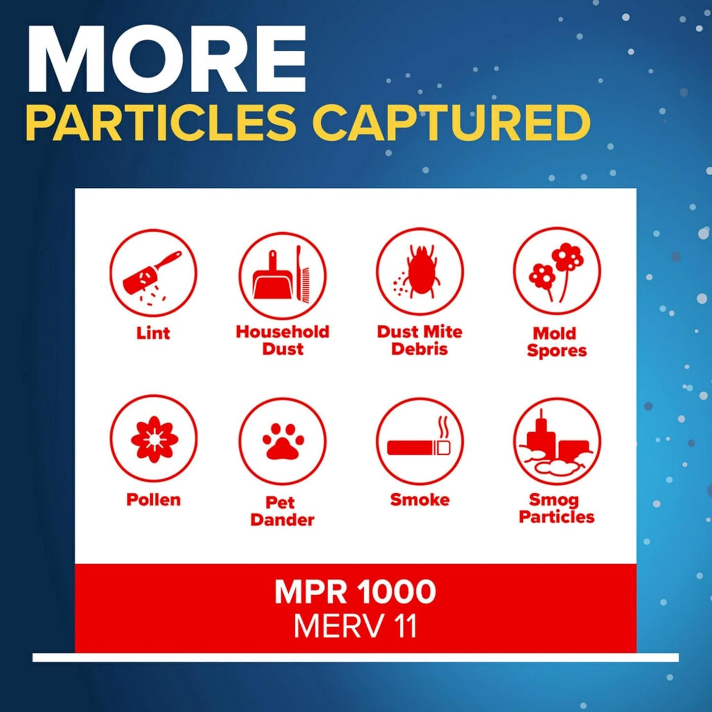 Filtrete 20x36x1 AC Furnace Air Filter, MERV 11, MPR 1000, Micro Allergen Defense, 3-Month Pleated 1-Inch Electrostatic Air Cleaning Filter, 6 Pack (Actual Size 19.81x 35.81x0.81 in)