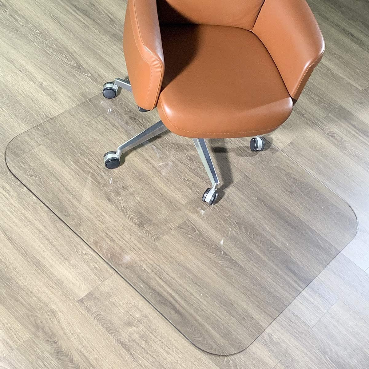 2Pack Crystal Clear 1/5" Thick 47" x 35" Heavy Duty Hard Chair Mat, Can be Used on Carpet or Hard Floor