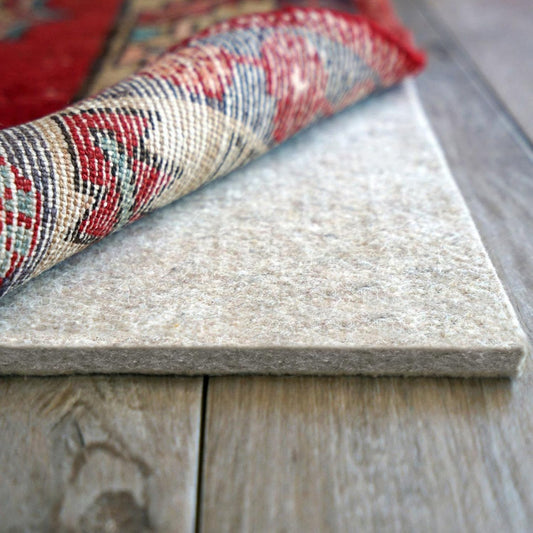 RUGPADUSA - Eco-Plush - 6'x9' - 3/8" Thick - 100% Felt - Extra Cushioned Rug Pad - Available in 3 Thicknesses, Many Custom Sizes