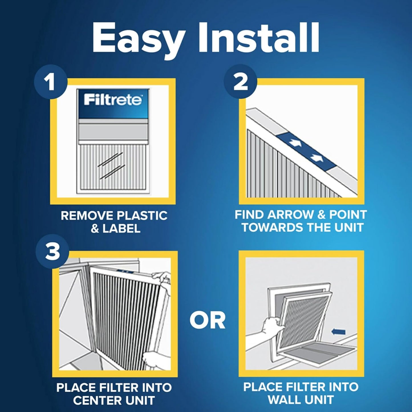 Filtrete 20x36x1 AC Furnace Air Filter, MERV 11, MPR 1000, Micro Allergen Defense, 3-Month Pleated 1-Inch Electrostatic Air Cleaning Filter, 6 Pack (Actual Size 19.81x 35.81x0.81 in)
