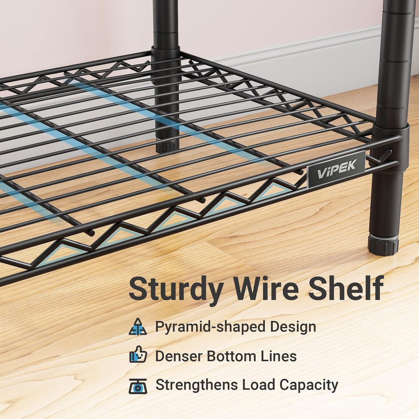 VIPEK V5C Portable Clothes Closet Wardrobe Bedroom Armoires Heavy Duty Covered Clothes Rack, Black Metal Clothing Rack with Grey Oxford Fabric Cover, Adjustable Custom Closet Rack 70.1"Lx17.3"Wx76.4"H